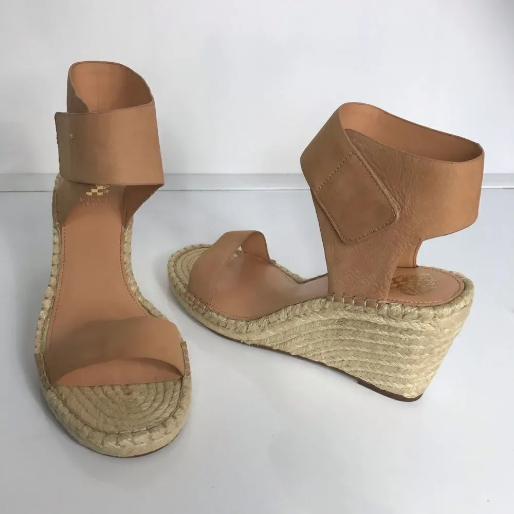 Vince Camuto Levista Leather Ankle Strap Espadrill